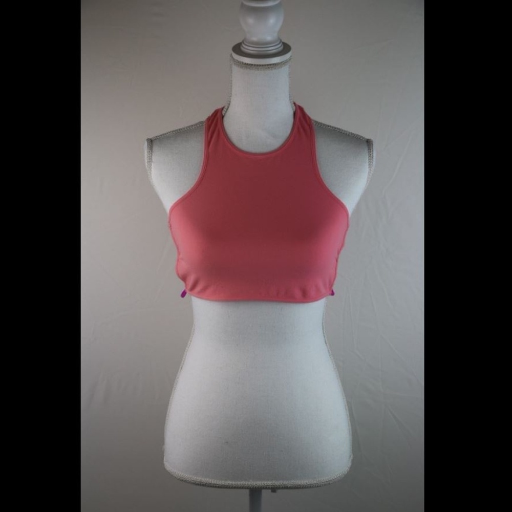 Free People Cross Back Top Coral Pink M / L